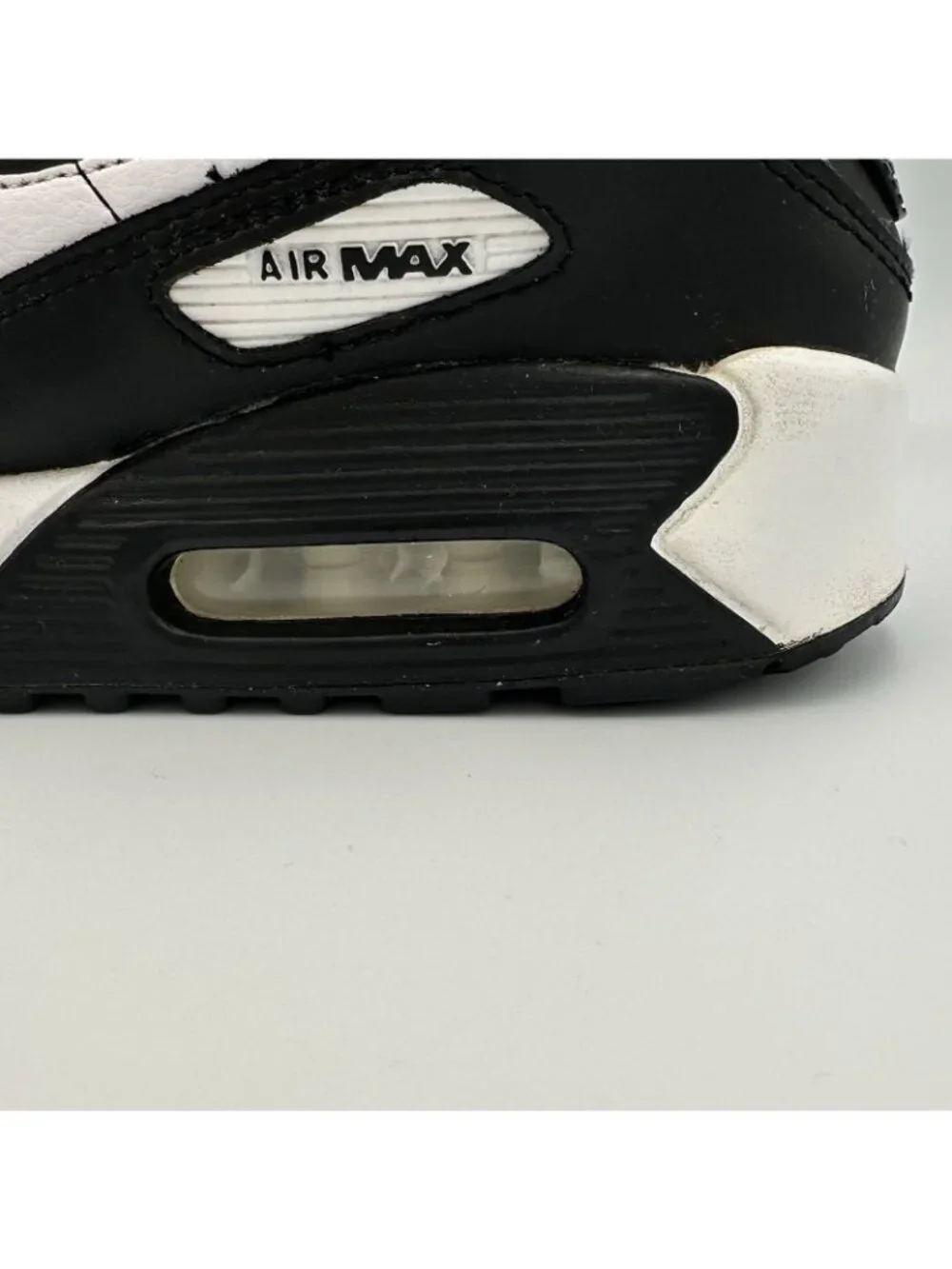 Nike Air Max 90 Youth Size 5.5Y Leather GS Black White Shoes Sneakers CD6864-010